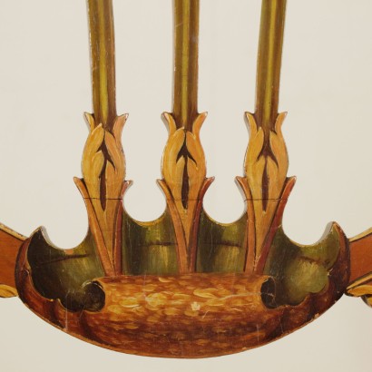 Coppia sedie decorate