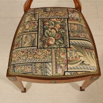 Coppia sedie decorate