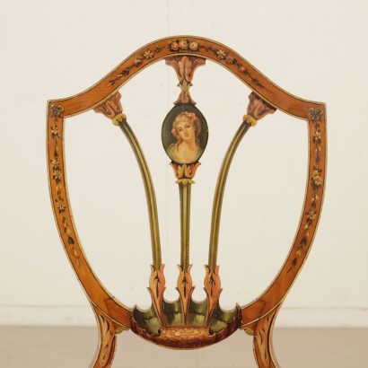 Coppia sedie decorate