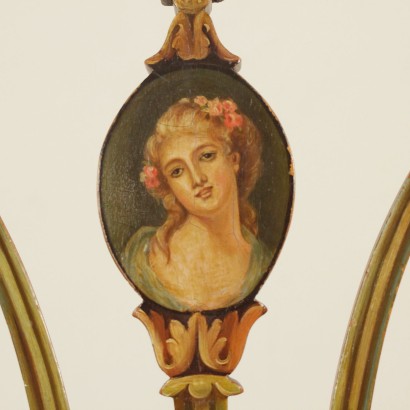 Coppia sedie decorate