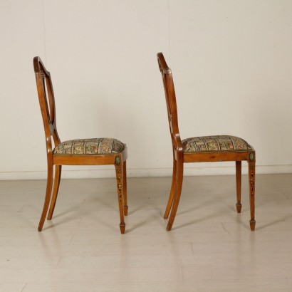 Coppia sedie decorate