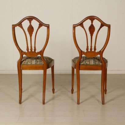 Coppia sedie decorate