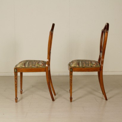 Coppia sedie decorate