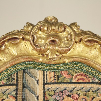 Particolare Coppia sedie dorate