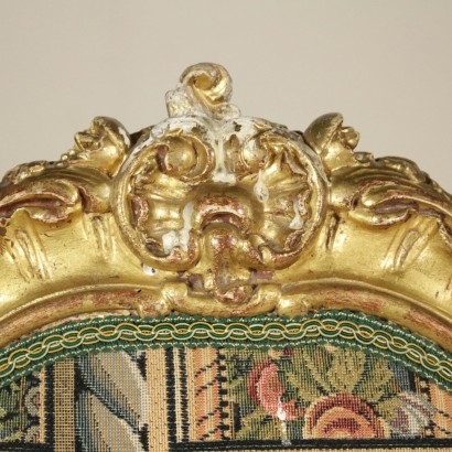 Particolare Coppia sedie dorate