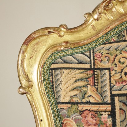 Particolare Coppia sedie dorate