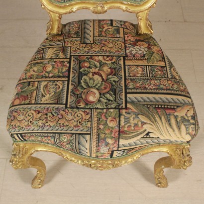 Particolare Coppia sedie dorate