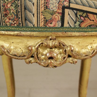 Particolare Coppia sedie dorate