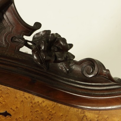 Coppia di letti Luigi Filippo - particolare