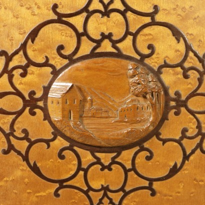 Coppia di letti Luigi Filippo - particolare