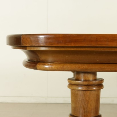 {* $ 0 $ *}, 40-50er Tisch, 40er Tisch, 50er Tisch, Vintage Tisch, moderner Tisch, moderner Tisch, Italienische Moderne, Italienischer Vintage, Nussbaum Tisch