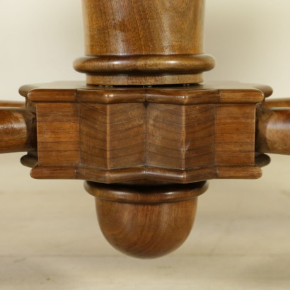 {* $ 0 $ *}, 40-50er Tisch, 40er Tisch, 50er Tisch, Vintage Tisch, moderner Tisch, moderner Tisch, Italienische Moderne, Italienischer Vintage, Nussbaum Tisch