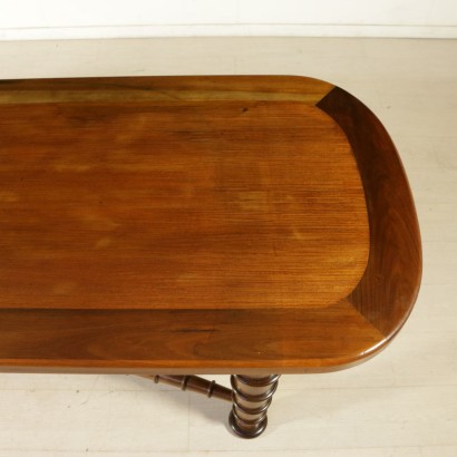 {* $ 0 $ *}, 40-50er Tisch, 40er Tisch, 50er Tisch, Vintage Tisch, moderner Tisch, moderner Tisch, Italienische Moderne, Italienischer Vintage, Nussbaum Tisch
