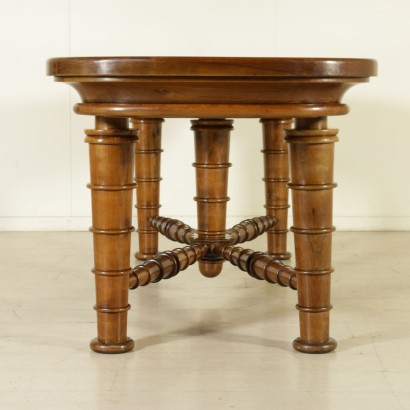 {* $ 0 $ *}, 40-50er Tisch, 40er Tisch, 50er Tisch, Vintage Tisch, Moderner Tisch, Moderner Tisch, Italienische Moderne, Italienischer Vintage, Nussbaumtisch