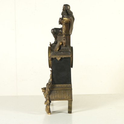 {* $ 0 $ *}, table clock, black marble clock, antique clock, antique clock, 800 clock, late 1800 clock, 900 clock, early 900 clock, French clock, France clock
