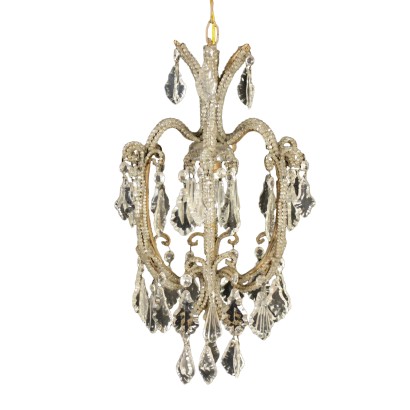 Kronleuchter aus eisen und glas