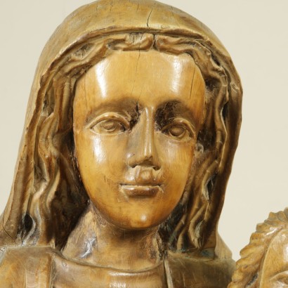 Madonna in throne with the Child Jesus - detail