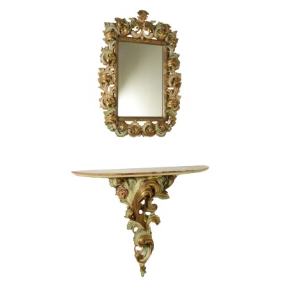 di mano in mano, consolle con specchiera, consolle barocca, consolle in stile barocco, consolle antica, consolle antiquariato, consolle di antiquariato, consolle 900, consolle con specchio