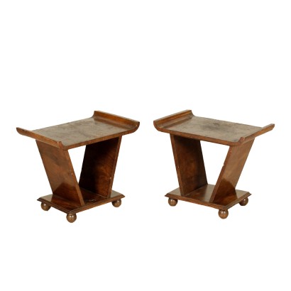 Paire de tables de chevet des années 20-30