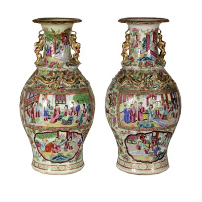 Pair of vases of Canton