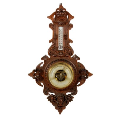 {* $ 0 $ *}, Barometer, antikes Barometer, antikes Barometer, Wandbarometer, Mailand-Barometer, Neo-Renaissance-Barometer, Stilbarometer, Neo-Renaissance-Barometer, 900 Barometer, erste Hälfte 900 Barometer