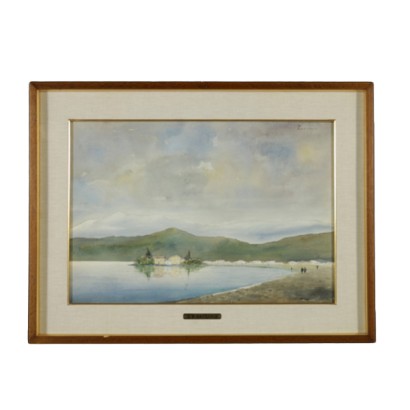 Giovan Battista Zaccaria (1902-1966), Paesaggio lacustre
