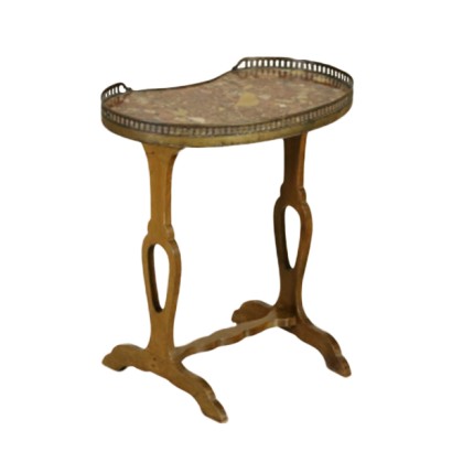 Niedriger bohnenförmiger Couchtisch mit Marmor, Werkstatt des 20. Jahrhunderts, Tisch, Antiquitäten, # {* $ 0 $ *}, # Antiquitäten, # Antiquitäten, # Bottega900, #Tisch, #Tavolinobassoafagioloconmarmo