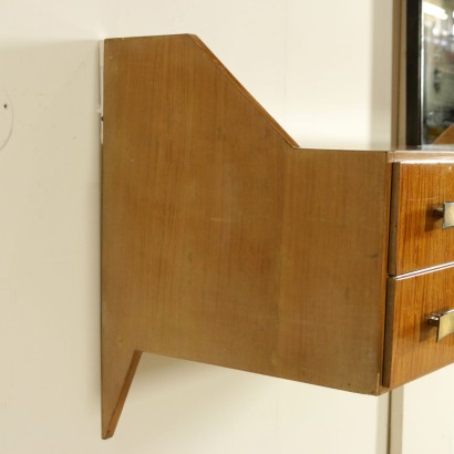 {* $ 0 $ *}, toilette années 50-60, toilette années 50, toilette années 60, toilette miroir, toilette miroir années 60, toilette miroir années 50, toilette décorée, dessus en verre, toilette dessus en verre