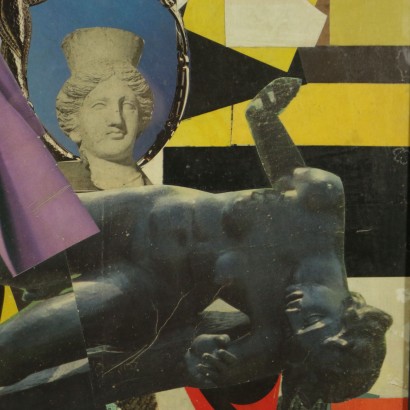 {* $ 0 $ *}, Franco Asinari, arte Franco Asinari, obra de Franco Asinari, obra de burros, collage de burros, collage sobre lienzo, lienzo de burros, lienzo de Franco Asinari, Máscaras y el horóscopo