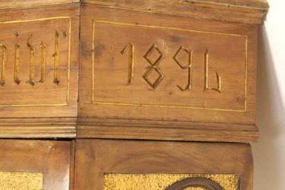 Bottega del 900, libertad, ángulo, Italia Art Nouveau 900 nogal, ángulo, angular anguloso, angular