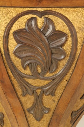 Bottega del 900, libertad, ángulo, Italia Art Nouveau 900 nogal, ángulo, angular anguloso, angular