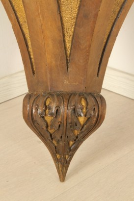 Bottega del 900, libertad, ángulo, Italia Art Nouveau 900 nogal, ángulo, angular anguloso, angular