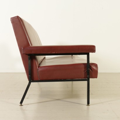 di mano in mano, sofá de los años 60, sofá vintage, sofá de los años 60, sofá de polipiel, años 60, vintage italiano, asientos vintage