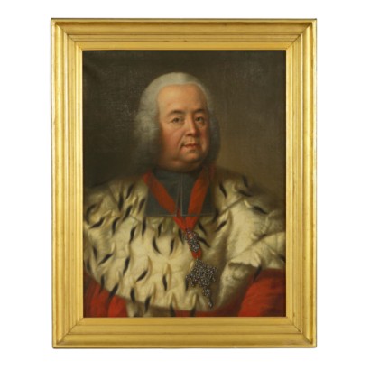 Retrato de un caballero con manto de armiño