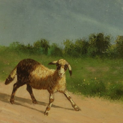 Pastorella con gregge di Giovanni Milone
