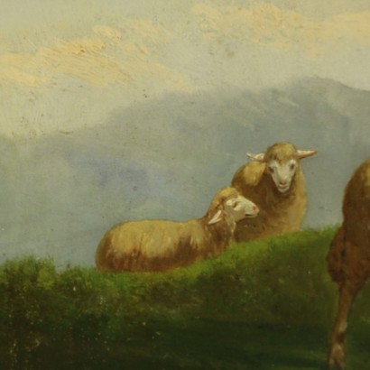 Pastorella con gregge di Giovanni Milone