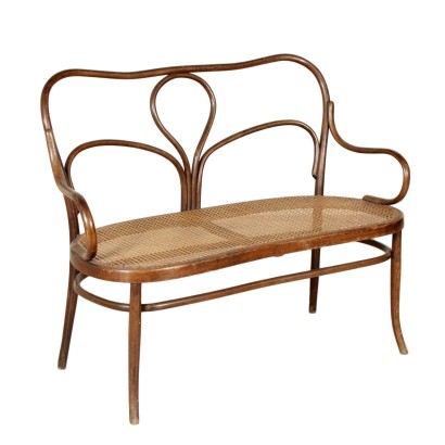 {* $ 0 $ *}, causeuse style thonet, canapé thonet, canapé en hêtre cintré, canapé en hêtre cintré, canapé autrichien, canapé 900