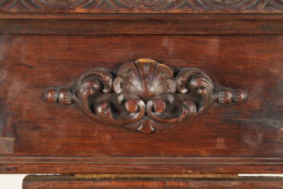 Bottega del 900, neo-Renaissance, neo-Baroque flower stands, plant pot planter pot early 900, 900 walnut, plant pot, Italy