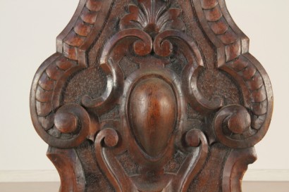 Bottega del 900, neo-Renaissance, neo-Baroque flower stands, plant pot planter pot early 900, 900 walnut, plant pot, Italy