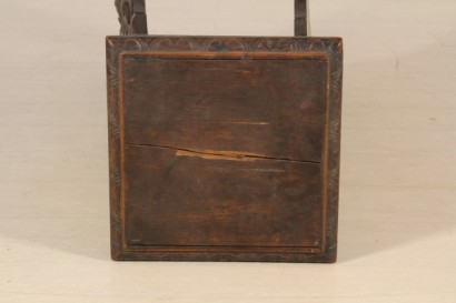 Bottega del 900, neo-Renaissance, neo-Baroque flower stands, plant pot planter pot early 900, 900 walnut, plant pot, Italy