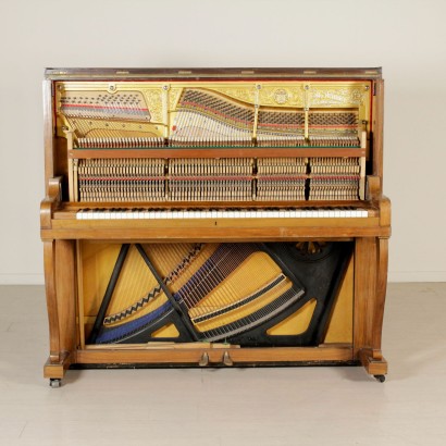 pianoforte verticale, pianoforte antico, pianoforte antiquariato, pianoforte di antiquariato, pianoforte Grotrian-Steinweg, Grotrian-Steinweg, produzione Grotrian-Steinweg, pianoforte 900, pianoforte del 900