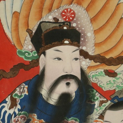 Pintado de China sobre papel