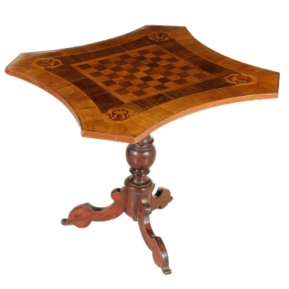 Sail table with chessboard
