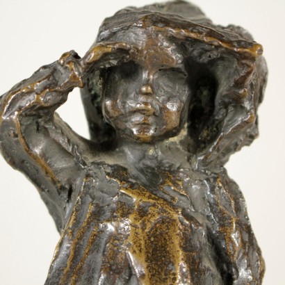 Scultura in bronzo, Lina Arpesani-particolare