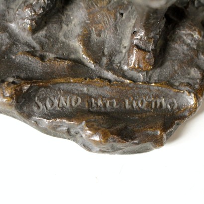 Scultura in bronzo, Lina Arpesani-particolare