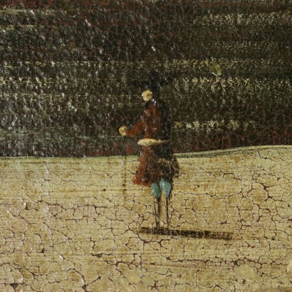 Paesaggio con architetture e figure-particolare