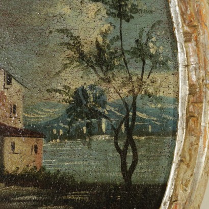 Paesaggio con architetture e figure-particolare