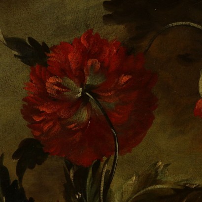 Coppia di nature morte floreali-particolare