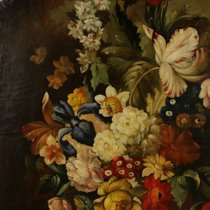 Coppia di nature morte floreali-particolare