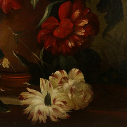 Coppia di nature morte floreali-particolare